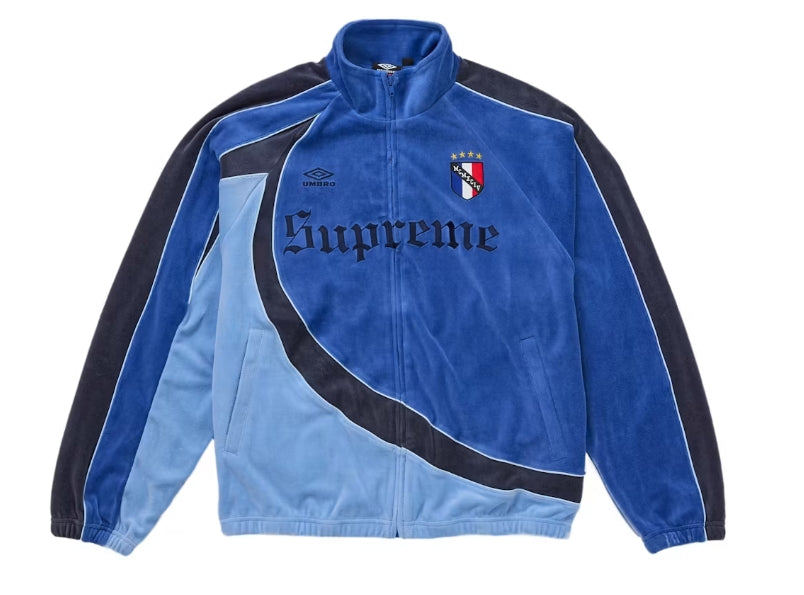Supreme Umbro Velour Track Jacket Blue