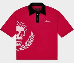 Godspeed Victor Oversized Crest Polo Red