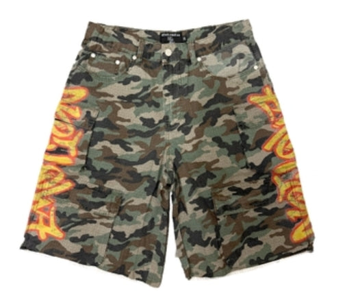 Mixed Emotion Battle Camo Shorts