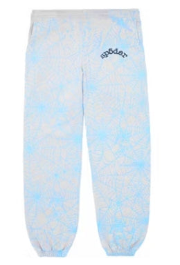 Sp5der AOP Web Sweatpants Heather Grey