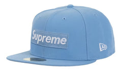 Supreme MLB Teams Box Logo New Era 59Fifty Hat Light Blue