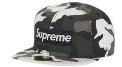 Supreme MLB Teams Box Logo New Era 59Fifty Hat Snow Camo