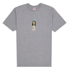 Supreme Prayer Card Box Logo Tee Heather Grey