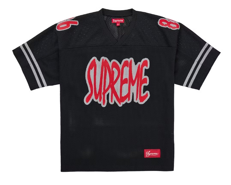 Supreme Reflective Football Jersey Black