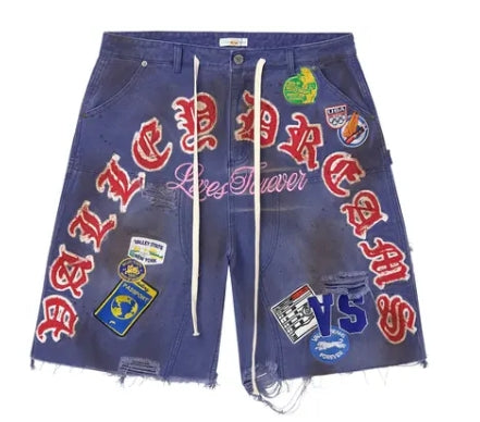 VALE FOREVER WORKSHOP JORTS BLUE