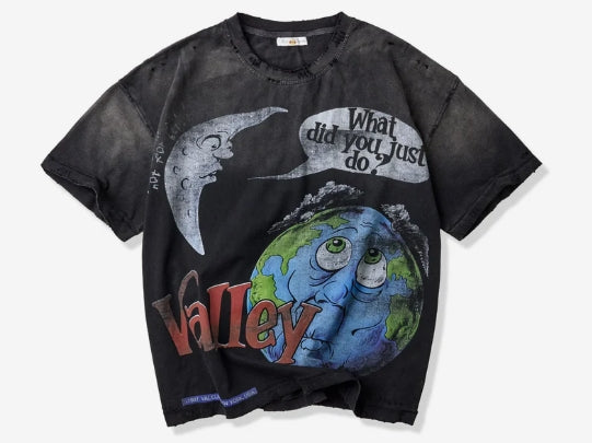VALE FOREVER WORLD PEACE TEE BLACK
