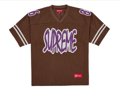 Supreme Reflective Football Jersey Brown