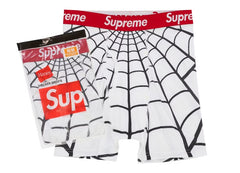 Supreme Hanes Spider-Man Boxer Briefs (2 Pack) White