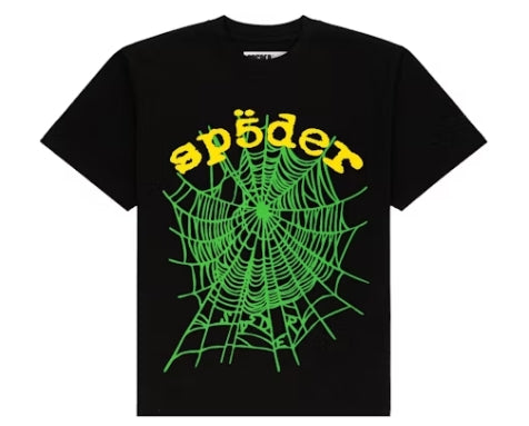 Sp5der Black OG Web V2 Tee
