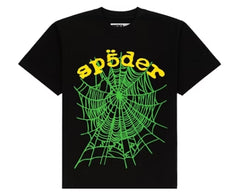 Sp5der Black OG Web V2 Tee