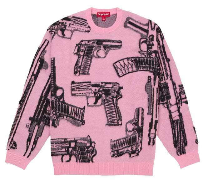Supreme Guns Sweater Pink