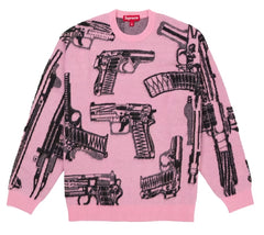 Supreme Guns Sweater Pink