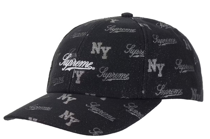 Supreme Monogram 6-Panel Black
