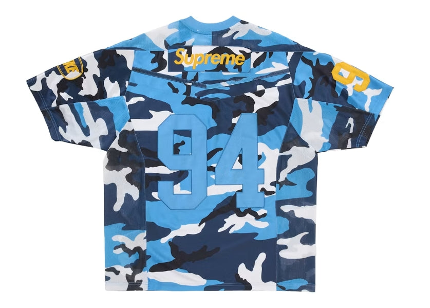 Supreme Nike Football Jersey Blue Camo