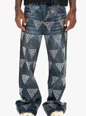 Valabasas Showing Dark Blue Baggy Jeans