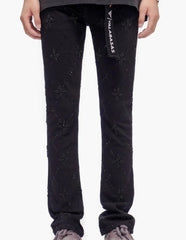 Valabasas Kinz Stacked Jet Black Jeans