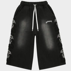 Godspeed Nior Studded 3QTR Shorts Black