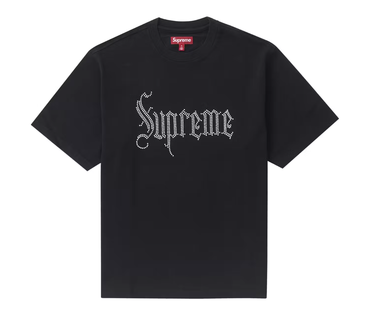 Supreme Rhinestone S/S Top Black