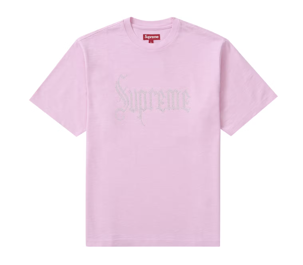 Supreme Rhinestone S/S Top Pink
