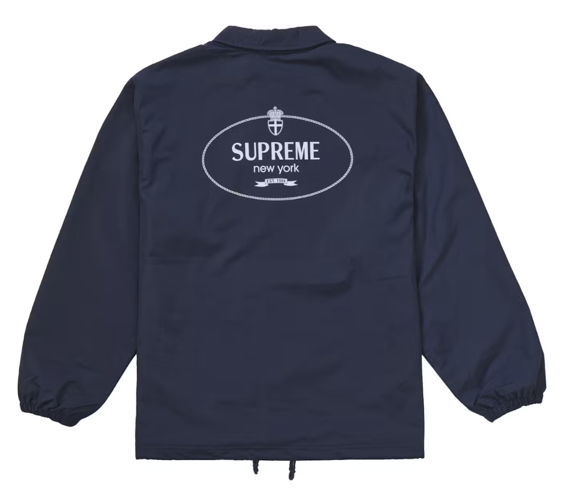 Supreme Crest Coaches Jacket Navy