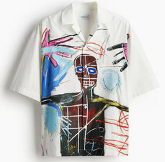 Who Decides War x Jean-Michel Basquiat x H&M Drawing Cream Resort Tee