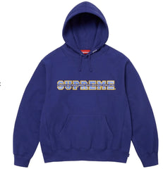 Supreme "Split Harvard" Navy Hoodie