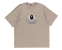 BAPE Graphic Relaxed Fit Beige Tee