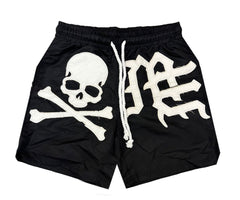 Mixed Emotion Black "Skull" Shorts