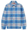 Supreme Lined Flannel Snap Blue Shirt