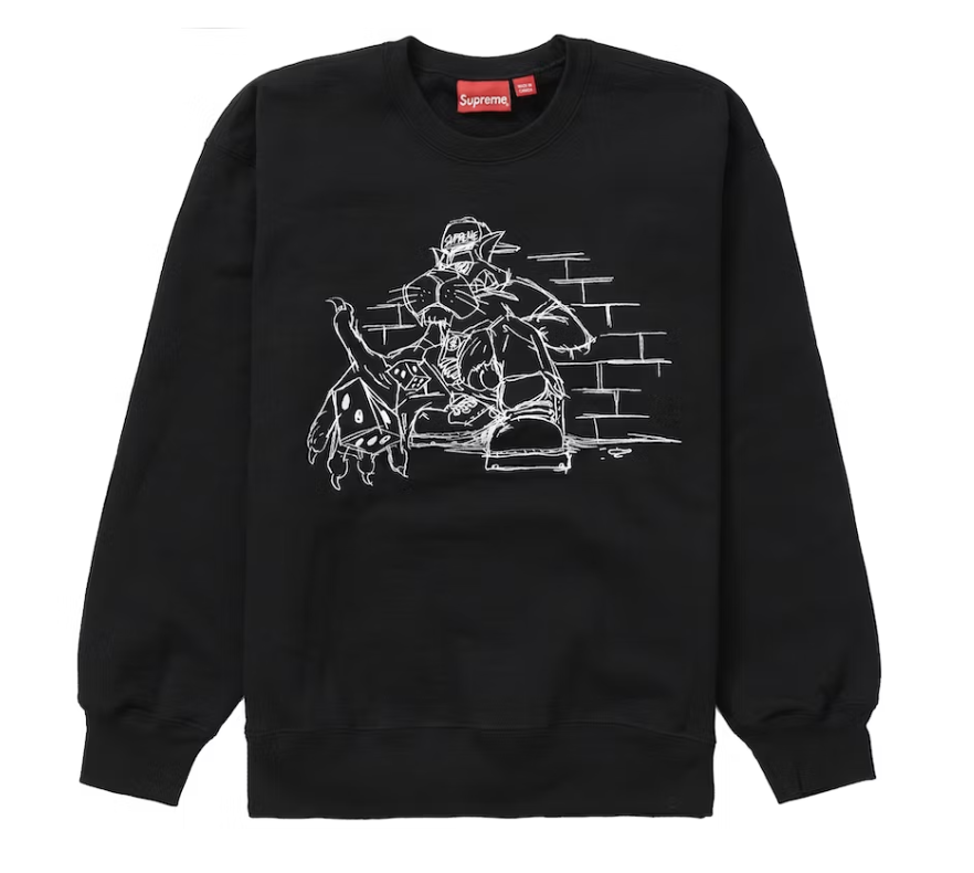 Supreme Dice Crewneck Black Pre-Owned