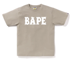 Bape Pirate Logo Tee Beige