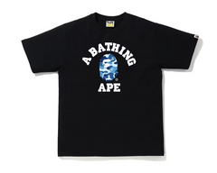 BAPE ABC Camo College Black/Blue Tee