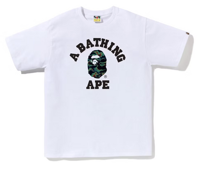 BAPE Thermography College White Tee