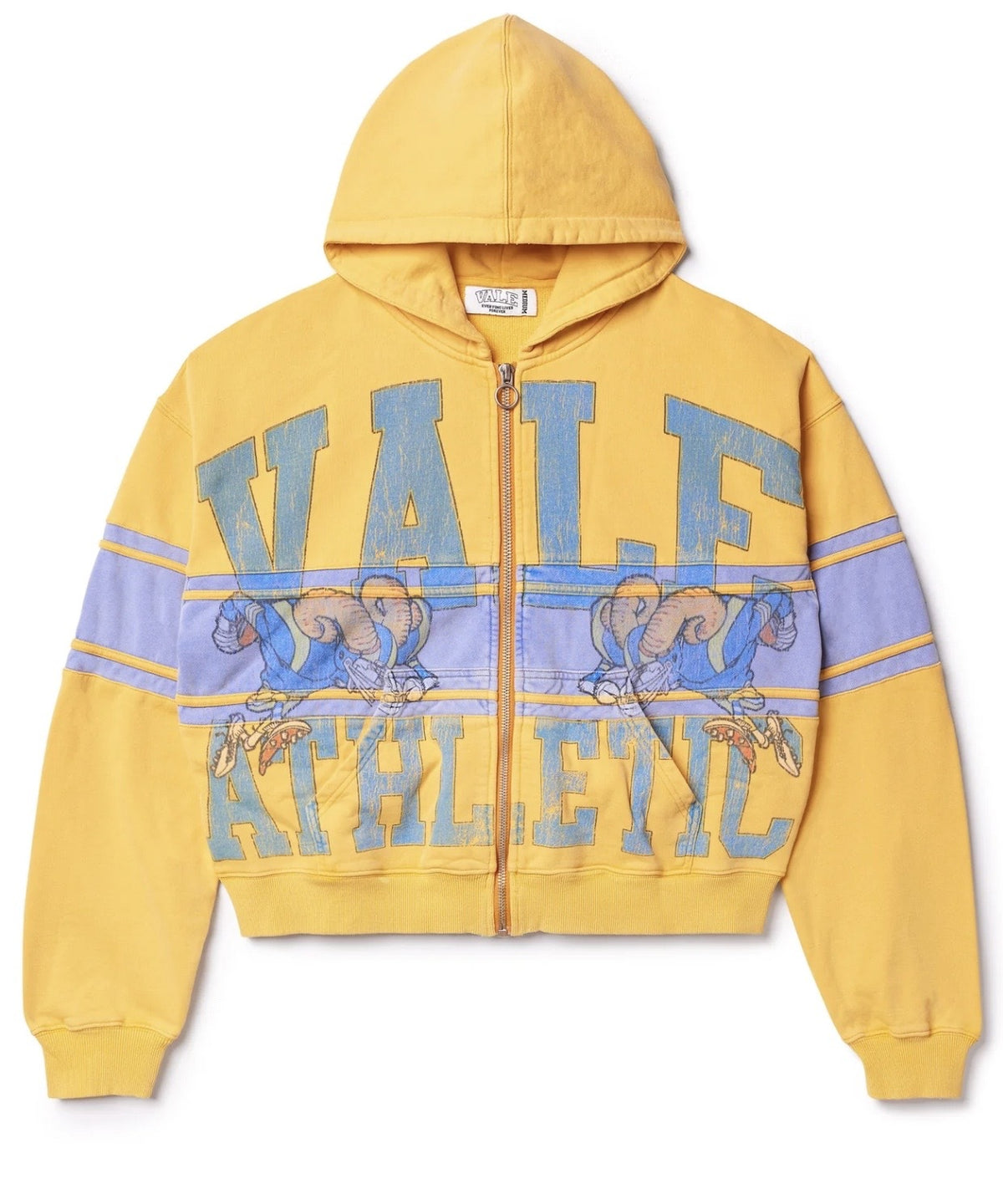 VALE YELLOW BIGHORN ZIP UP HOODIE