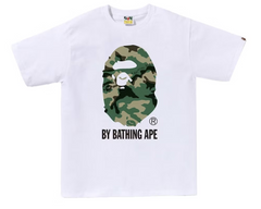 BAPE Woodland Camo By Bathing Ape White Tee (SALE)