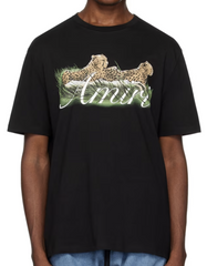 Amiri Black Cheetah Tee