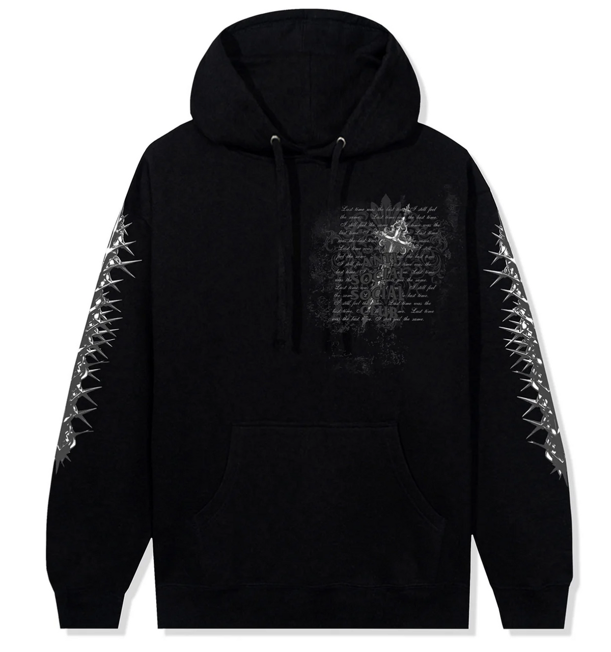 Anti Social Social Club "Anguish" Black Hoodie