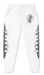 Anti Social Social Club "Anguish" White Sweatpants