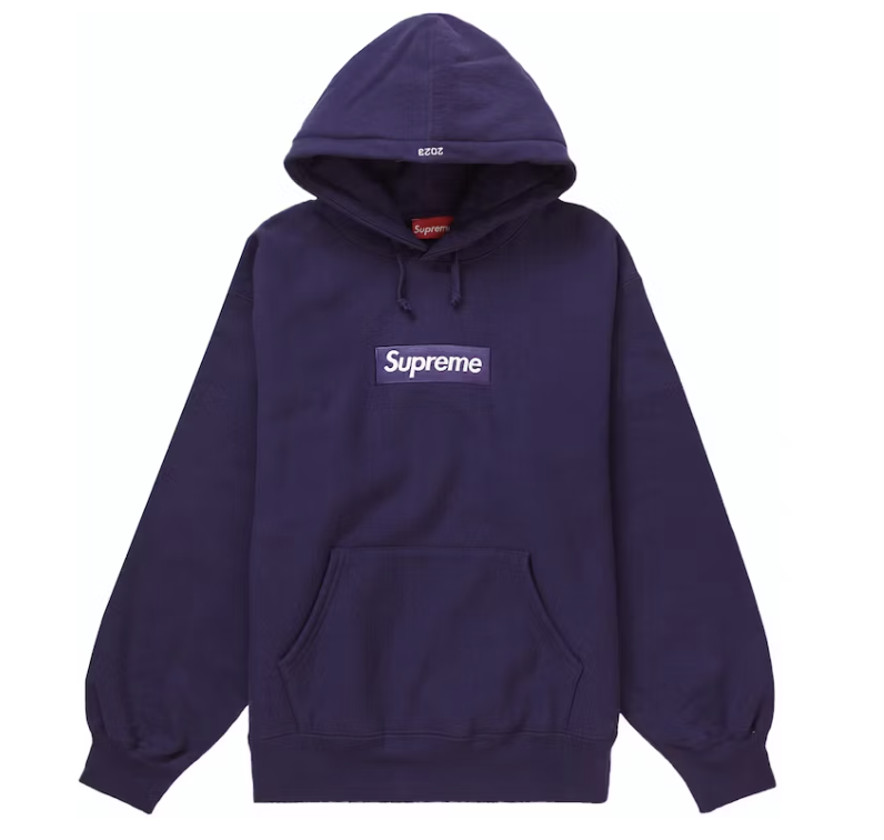 Supreme Box Logo Hooded Sweatshirt (FW23) Dark Purple