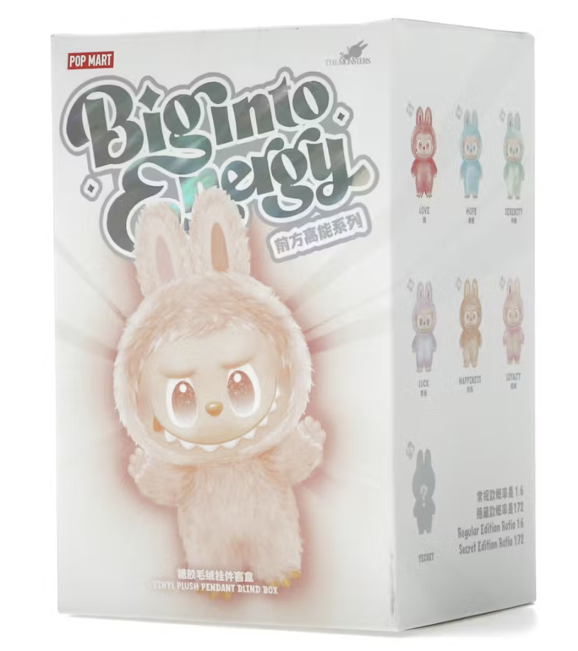 Pop Mart Labubu The Monsters Big into Energy Series Vinyl Plush Pendant Single Blind Box