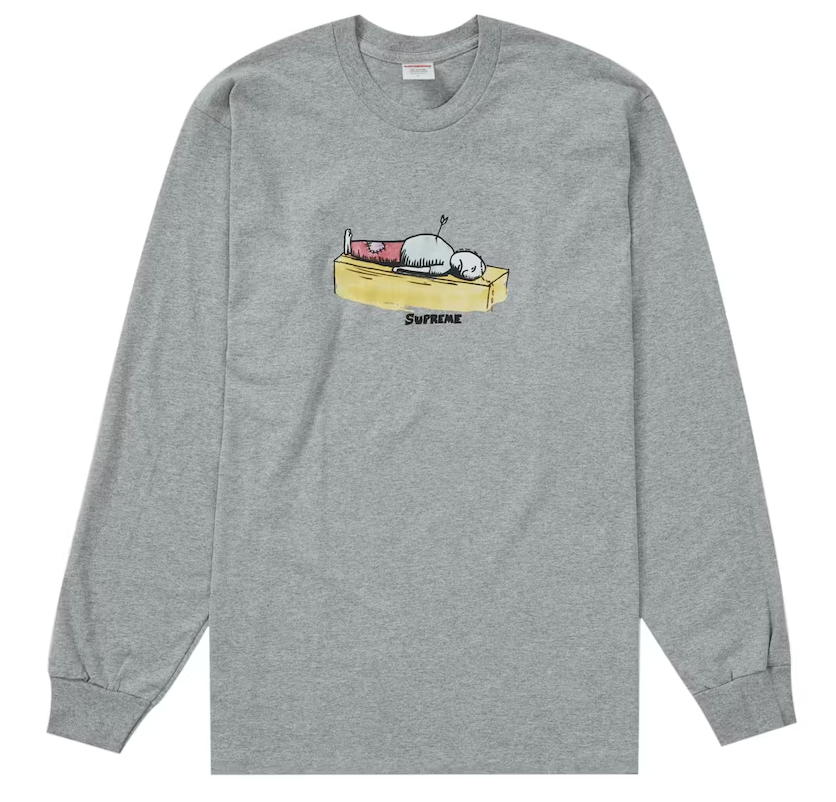 Supreme "Neil Blender Arrow" L/S Grey Tee