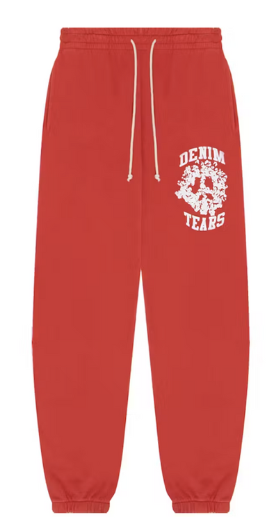 Denim Tears University Sweatpants Red