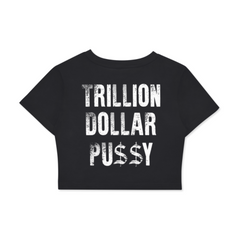 TRILLION "HER" Crop Tee Black