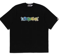 BAPE Graffiti Relaxed Fit Black Tee