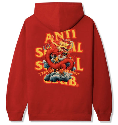 Anti Social Social Club "No Sympathy" Red Hoodie