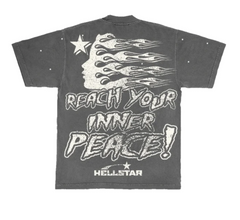 Hellstar Inner Peace Grey Tee