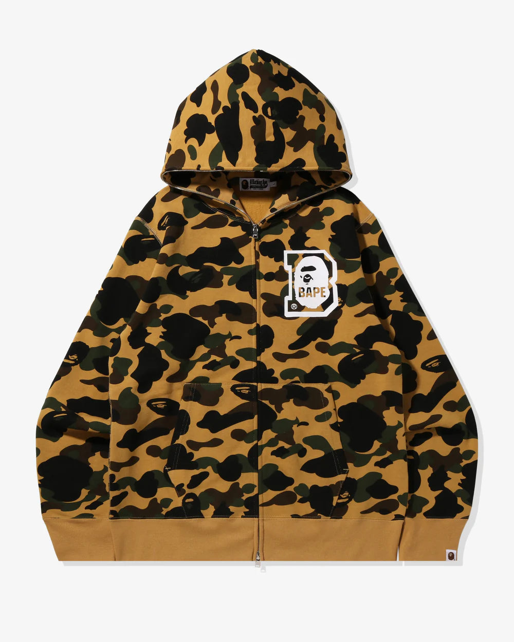 BAPE 1st Camo Bape Full Zip Hoodie Yellow