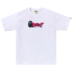 Bape 3D Art Logo Tee White