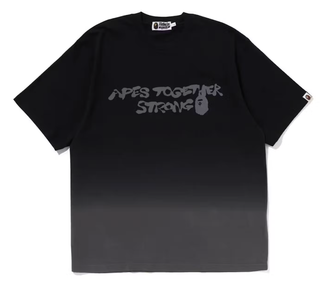 BAPE Gradation Black Tee