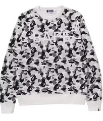 Bape ABC Camo Crystal Stone Crewneck Gray